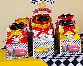 The Cars Candy Favor box, Custom name and age