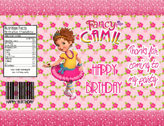 Fancy Nancy chip bag personalice