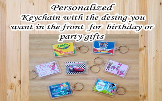 Personalized Keychain, with the desing you want, for character, Birthday gifts, party boy, girls